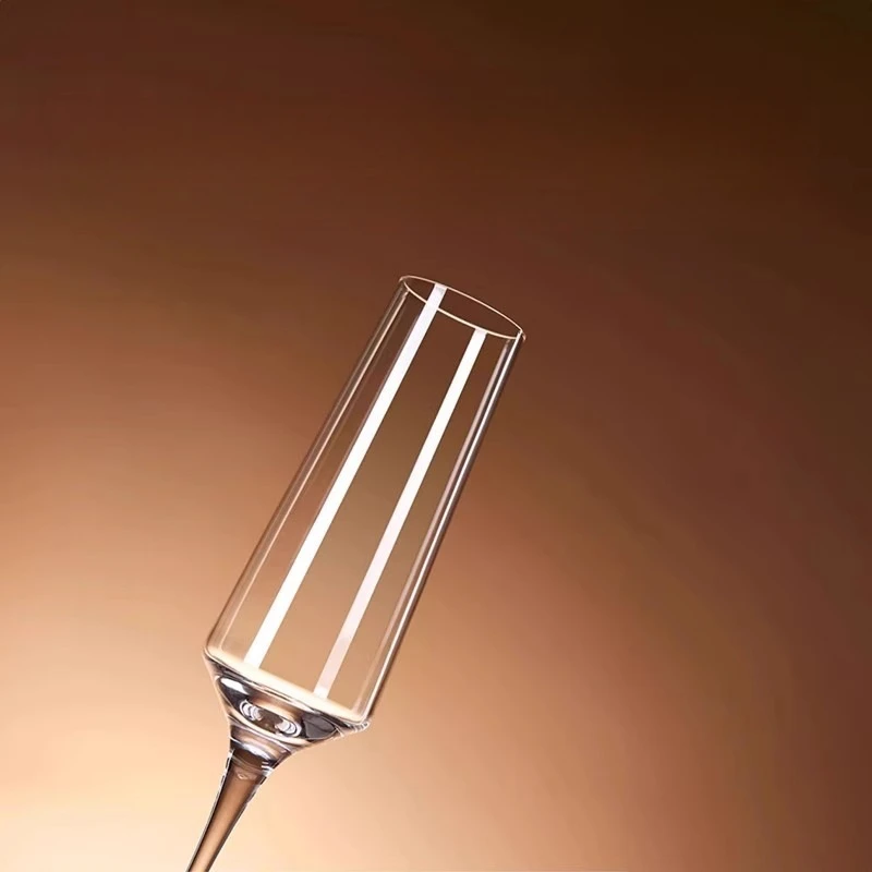 Crystal Glass Champagne Flute Tall Wine Glass for Home Cocktail Sparkling Drink Bar Party Glassware Drinkware Stemware Elegant
