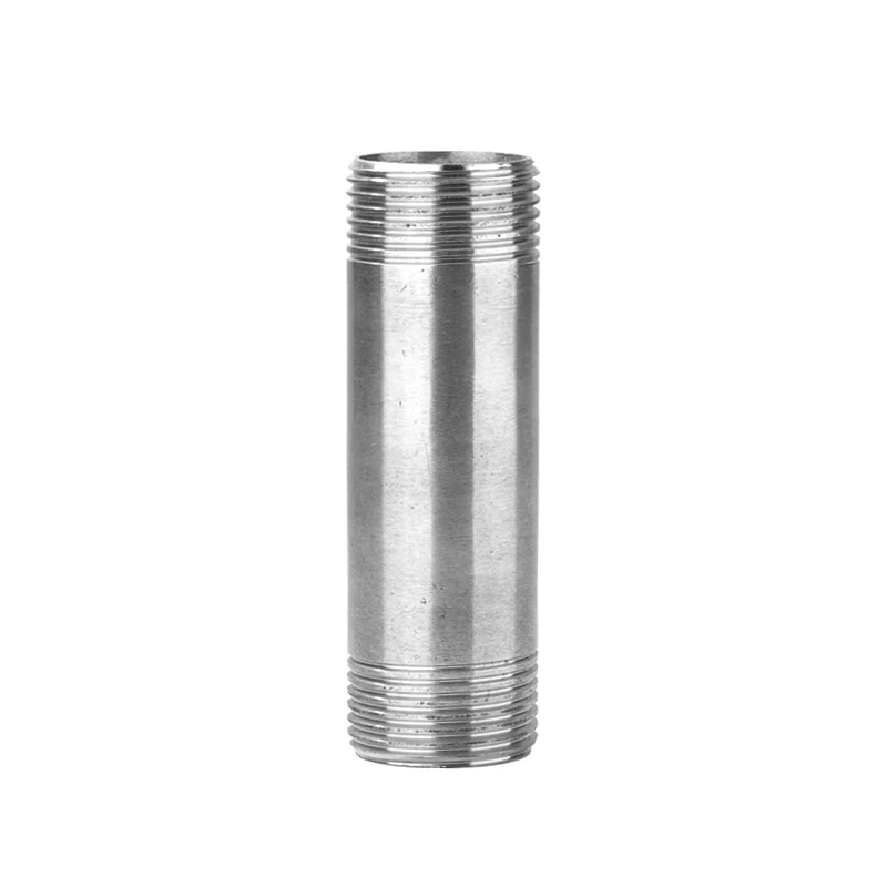 

1/8" 1/4" 3/8" 1/2" 3/4" 1" 1-1/4" 1-1/4" 2" BSPT Euqal Male Round Nipple 100mm Length 304 Stainless Steel Pipe Fitting Water