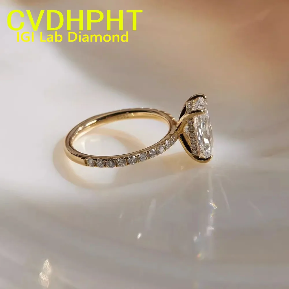 

Сияющий цвет D 1 2 3Ct IGI Lab Растущее кольцо с бриллиантом Настоящая платина PT950 Кольцо с бриллиантом Обручальное кольцо Заводское индивидуальное обручальное кольцо