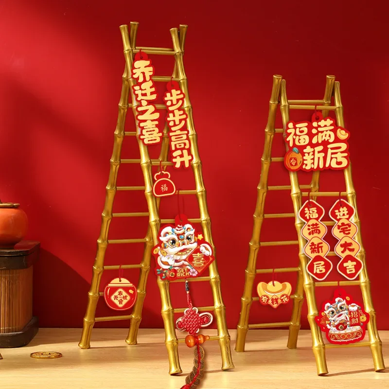 Mini Ladder Figurine Miniature Ladder Decoration Decorative Doll Accessories House for Fairy Garden Bedroom Home Office Shelf