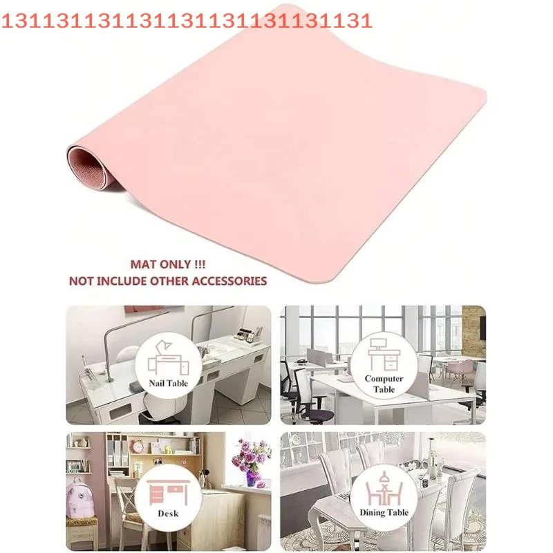 Waterproof Armrest Cushion Studio Desk Mat Easy Cleaning Manicure Hand Rest Pad Foldable PU Leather Nail Art Table Mat