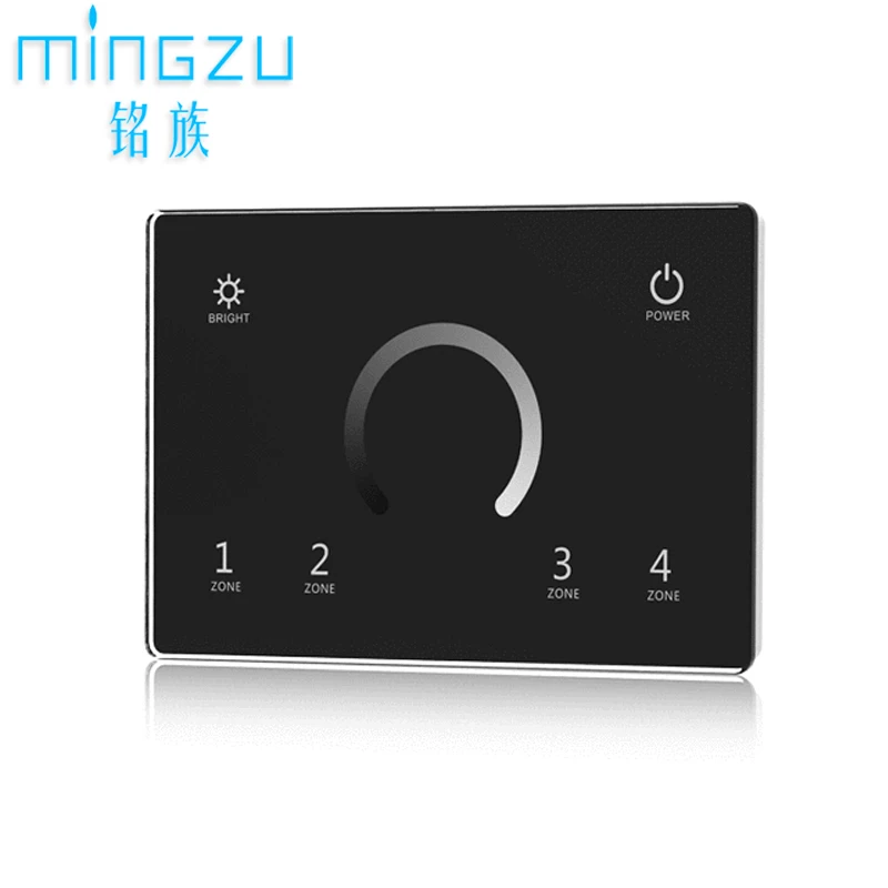 T11(IT) 4 Zones Dimming Touch Panel DMX 512 signal Master (100-240VAC Input) Wall Mounted Touch Panel DMX512 Controller dimmable