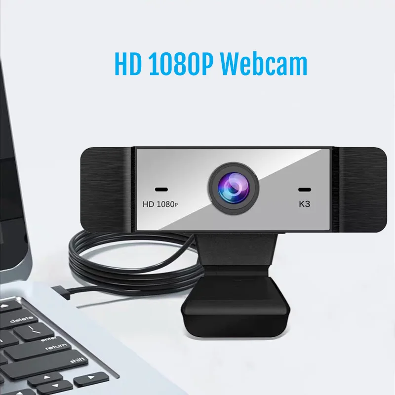 1080P Webcam with Built-in Microphone Really 2 Mega Pixel Driver Free Web Camera Perfect for PC and Laptop