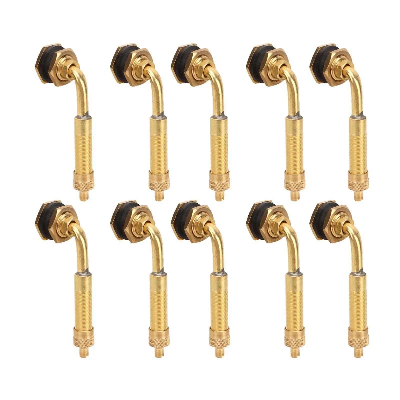 

Earthmover Tyre Valve Stem Copper Large Bore 60mm to 80mm 45º for Large Loaders Bulldozers Excavators EM Tyre Valve Stem