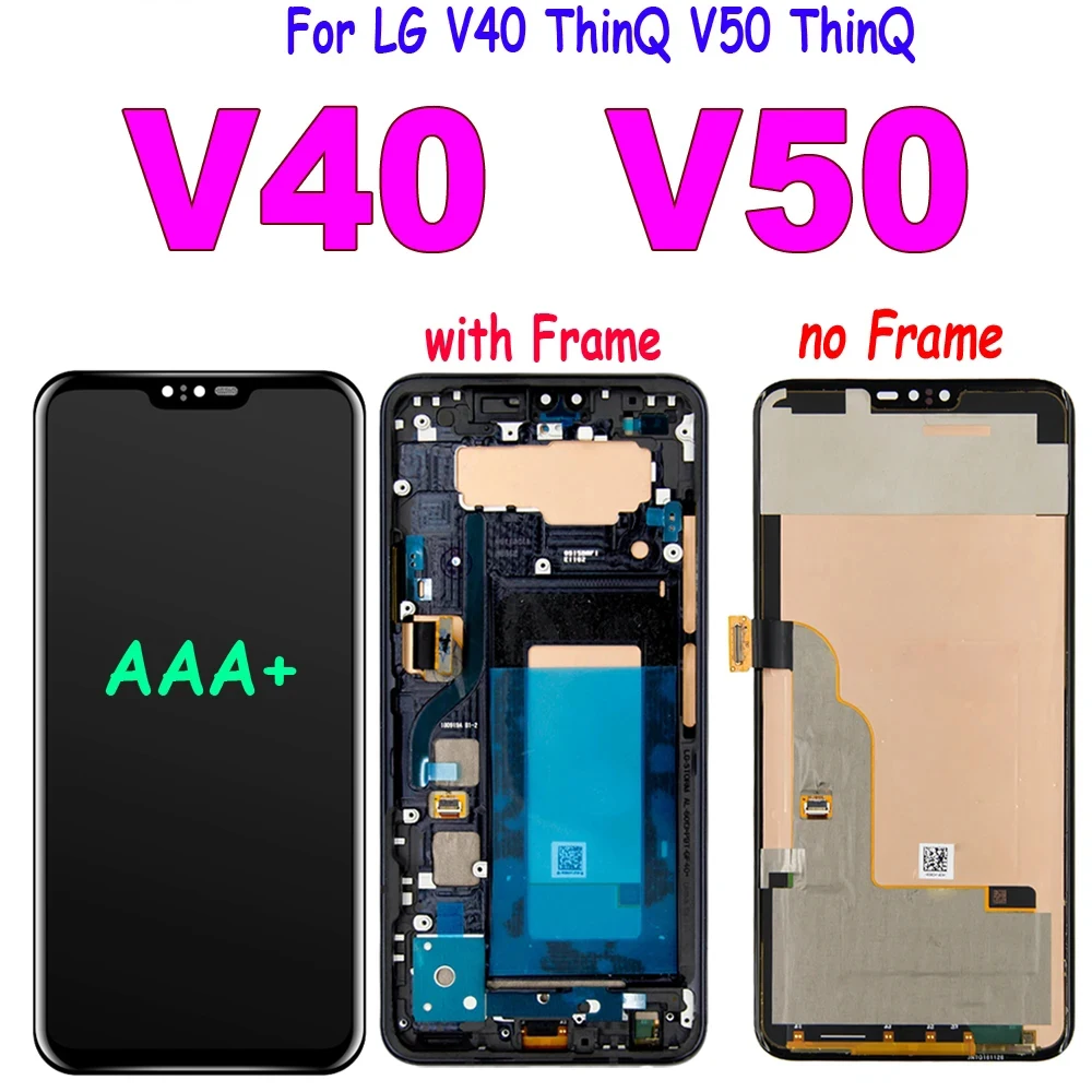 Pantalla LCD probada para LG V40, ensamblaje de digitalizador de pantalla táctil para LG V40 ThinQ V50 ThinQ 5G, LCD para LG V50, repuesto de LCD.