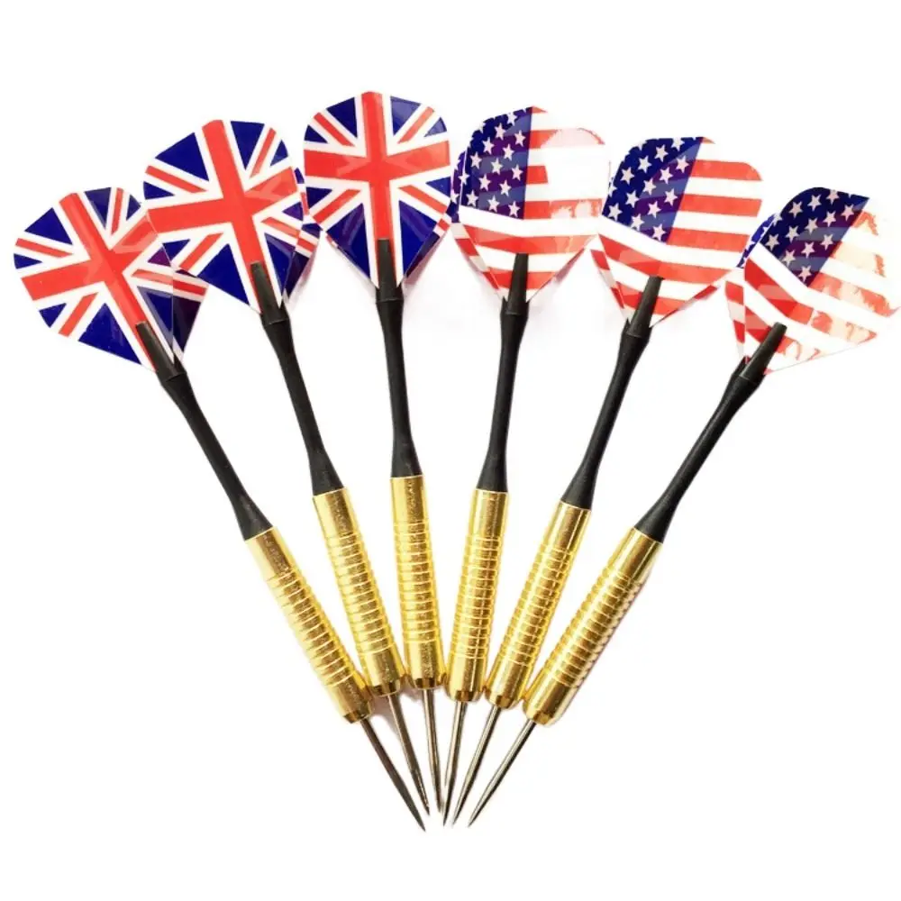 12PCS Professional Tip Darts Set Precision Steel Tip Dart Needle Portable Anti-slip Flying Dart Tungsten Tip Throwing Game