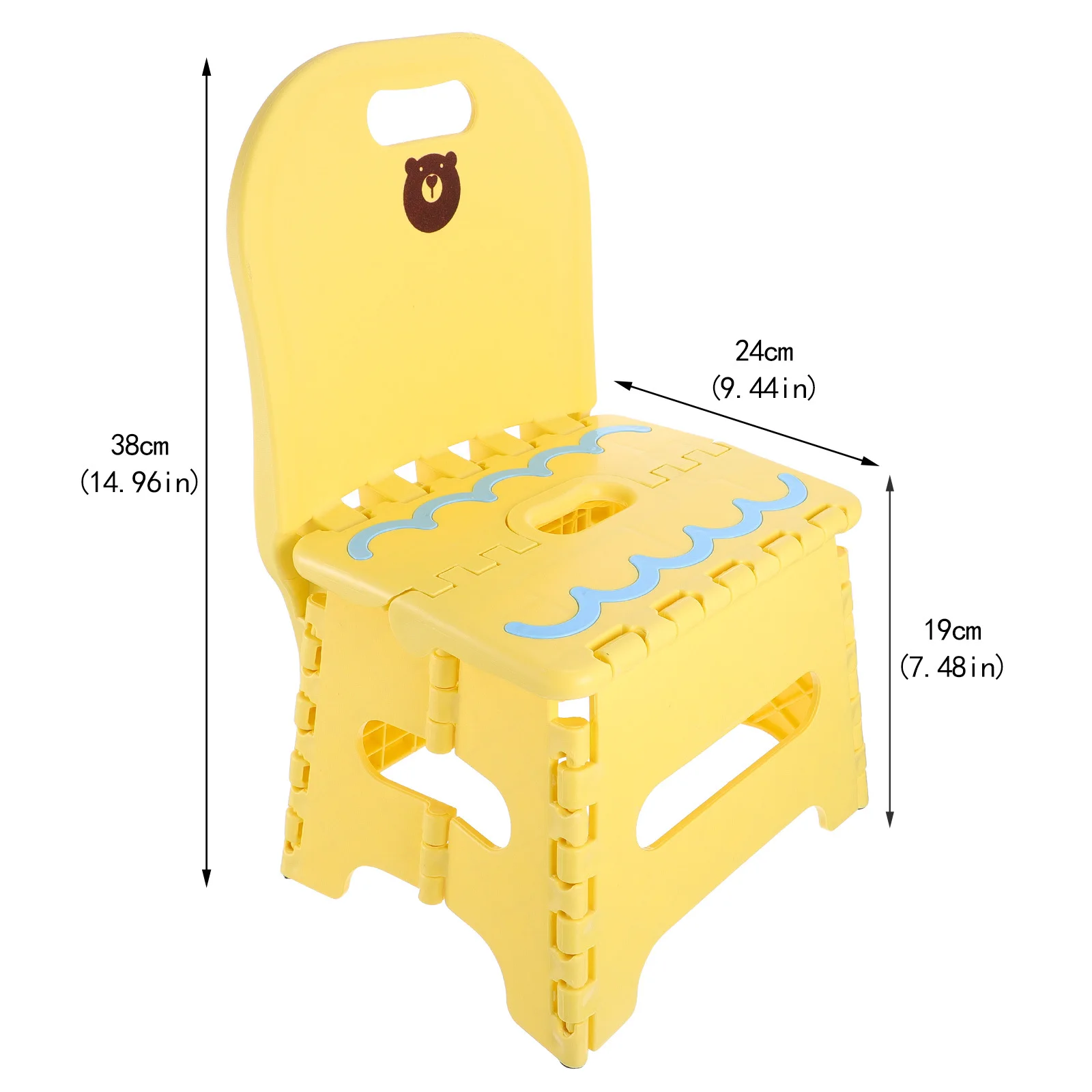 Cadeira de plástico dobrável portátil, resistente ao desgaste, ecológica, suave, aberta, sem fixação, mãos, economia de espaço, acampamento