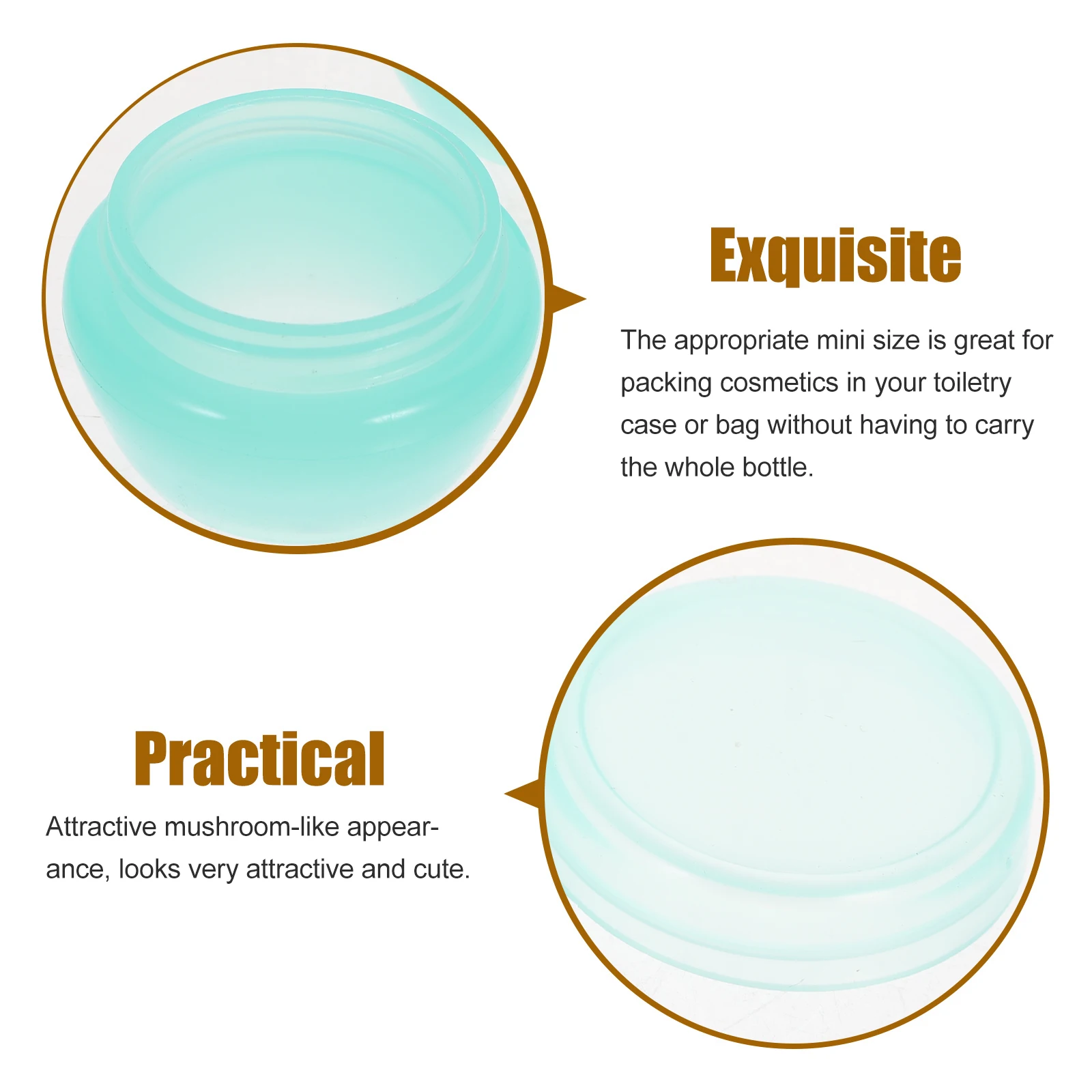 

25pcs Mushroom Cream Jars Empty Containers for Travel Skin Care Lotion Bottles Mini Packaging Cosmetics Storage