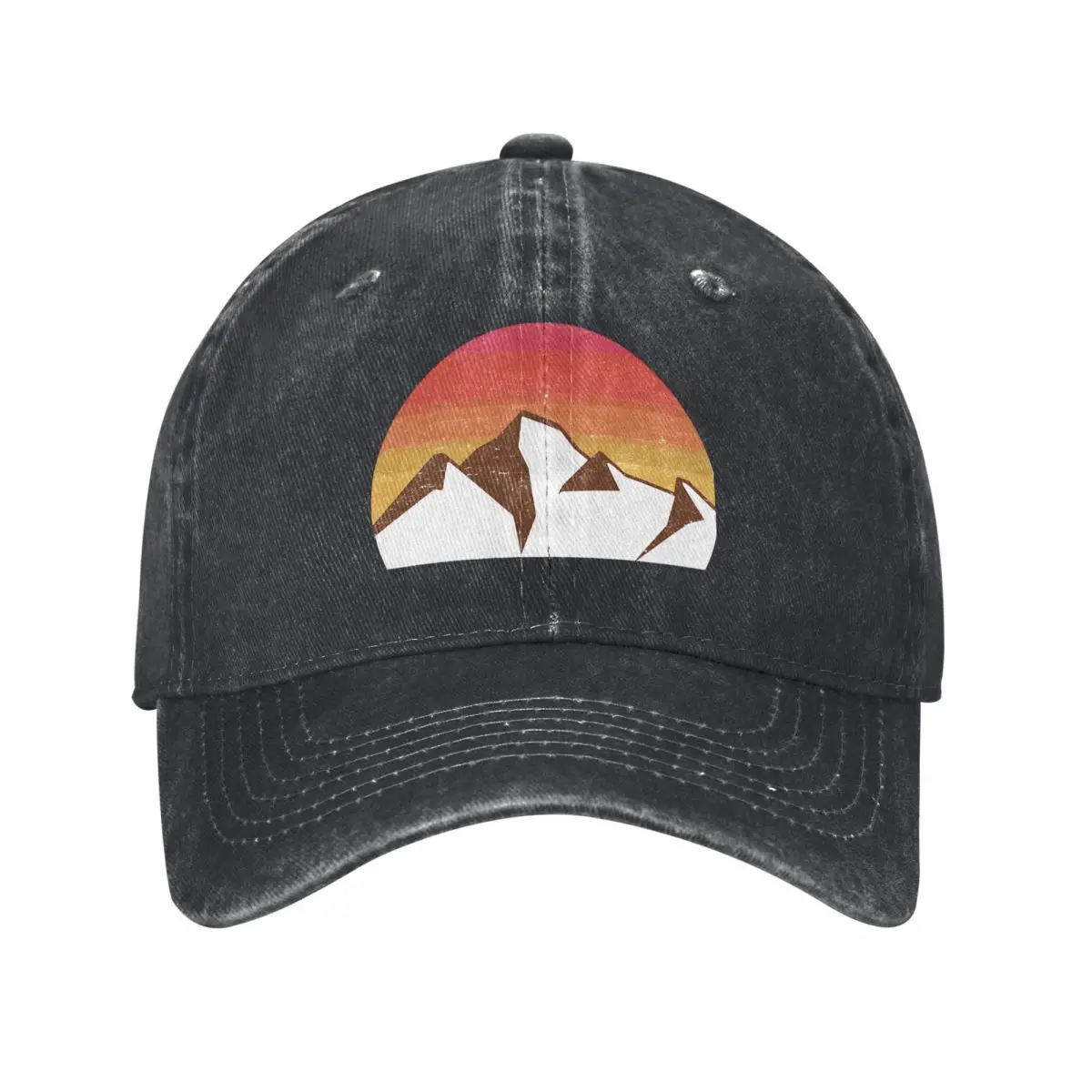 Pure Color Dad Hats Setting Sun Women's Hat Sun Visor Baseball Caps Mountain Sunset Peaked Cap