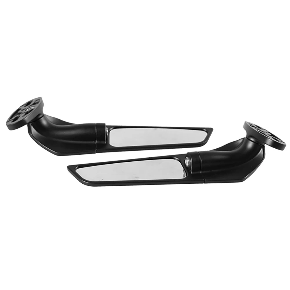 

2 Pack Motorcycle Wing Mirrors With Adjustable Double Rotating Function Aluminum Alloy Racing Motorcycle Mirrors High Brightness