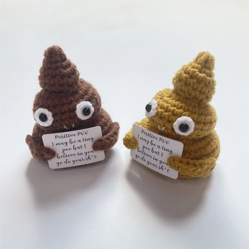 Poo Plushie Unique Knitted Craft Gift Home Wedding Birthday