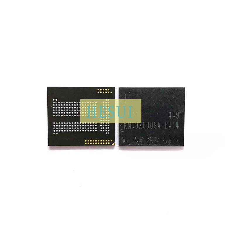 Used&Not NEW&Send after Measure KMQ8X000SA-B414 16 + 1 16G emcp mobile phone hard disk IC 221BGA chip, new font library