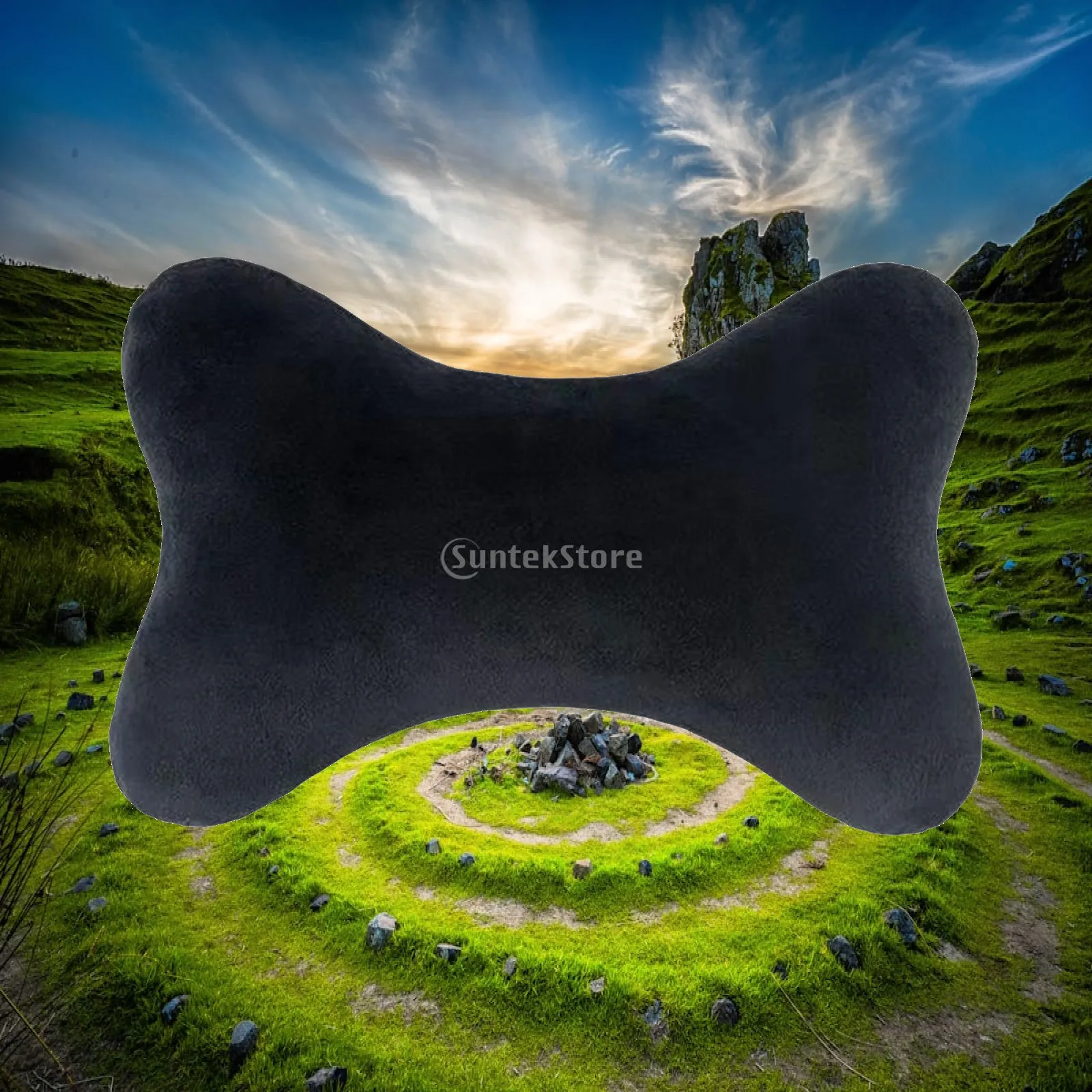 

Automotive Neck Pillow Memory Foam Removable Cover Comfortable Cervical Support for Universal Car Seat Office Chair