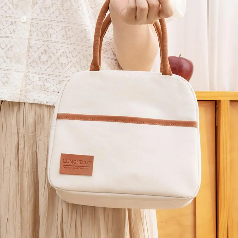 Insulated Lunch Bag Waterproof Oxford Thermal Lunch Box Bag with Leak-Proof Aluminum Foil Inner Tank Container for Outdoor