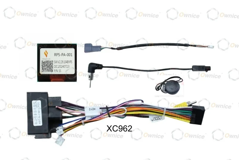 Ownice 9 Inch Car Android Radio Frame For Peugeot 207 1 2006 2010 - 2015 2DIN Fascia Stereo Panel 16PIN Harness Wire Canbus Box
