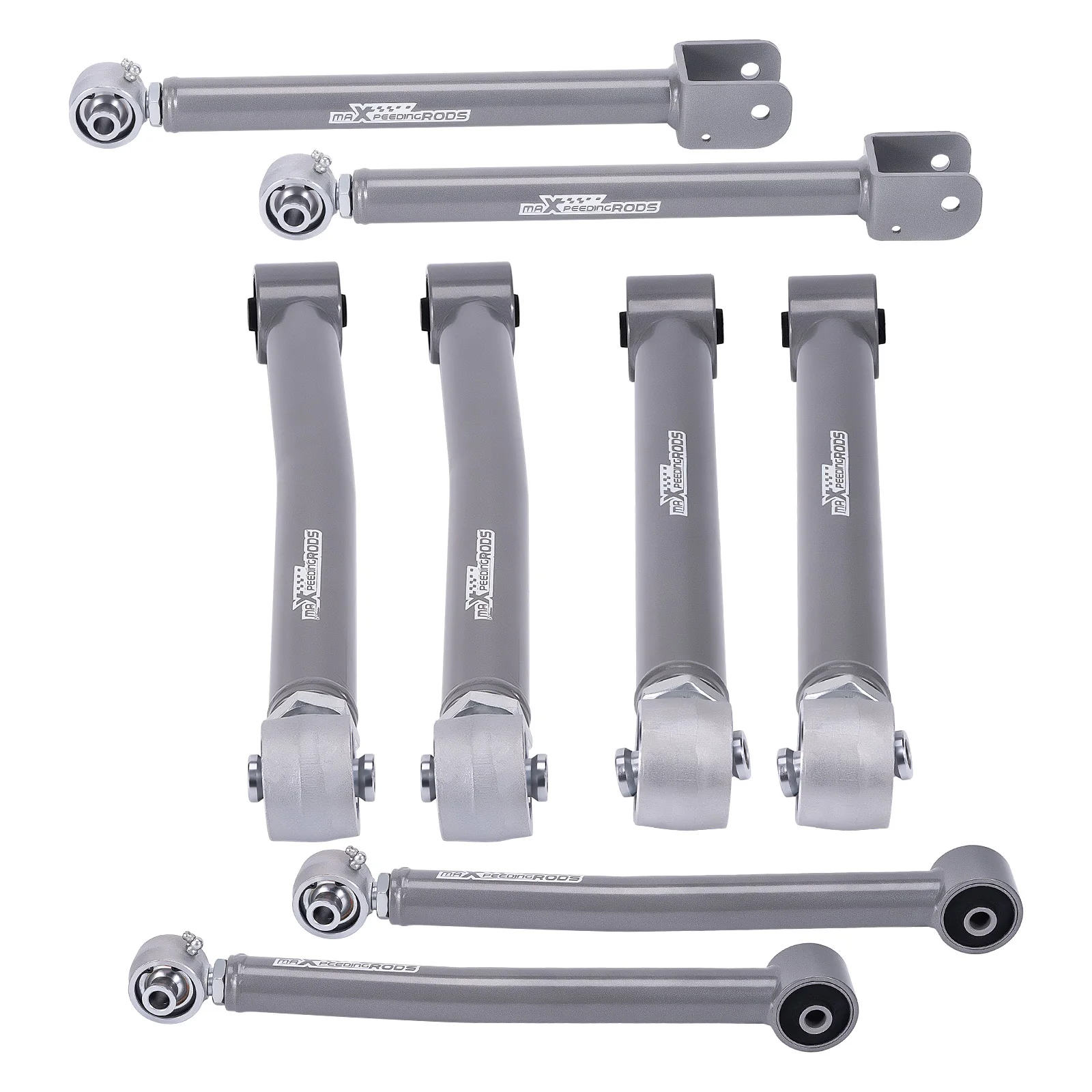

8pcs Front & Rear Adjustable Control Arms Suspension Kit For Jeep Wrangler JK 2007-2018