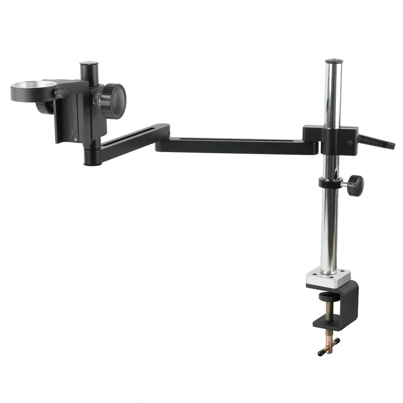 Industrial Lab Collapsible Extension Type Adjustable Direction Articulating Clamp Holder Bracket Arm 50mm 76mm Microscope Stand