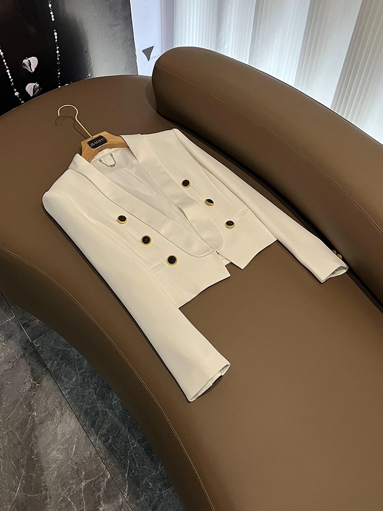 

Slim Fit Faionable Women's Suit Jaet Large V-Ne Sli Top f Body High Quali Winter 2025 New Arrival 0603