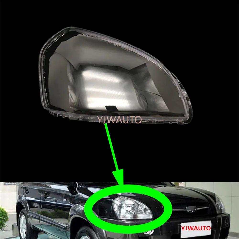 

For Hyundai Tucson 2006~2012 Headlight Lens Car Headlamp Cover Glass Replacement Front Headlights Auto Shell