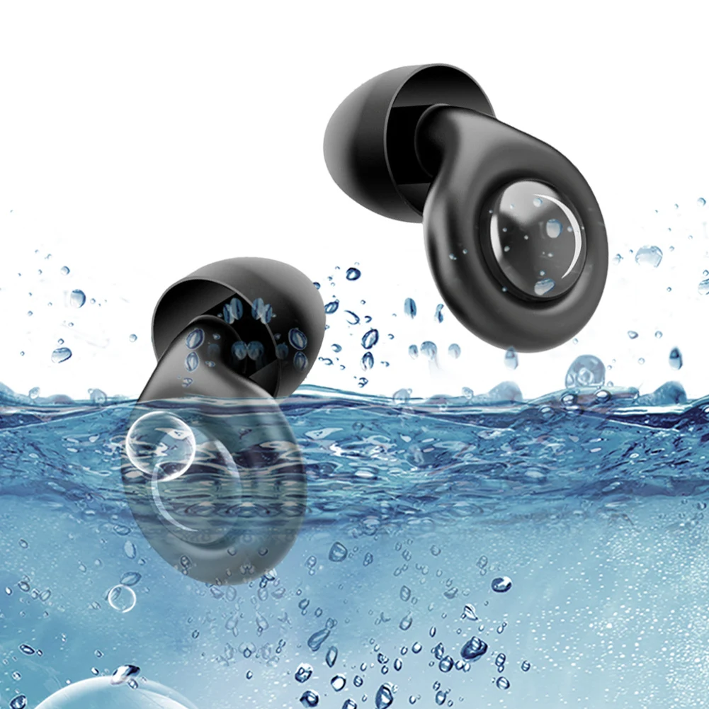 

Reusable Silicone Hearing Protection Earplugs W/ 10 Eartips in XS/S/M/L Noise Cancelling Ear Plugs for Sleep Deep Focus Travel