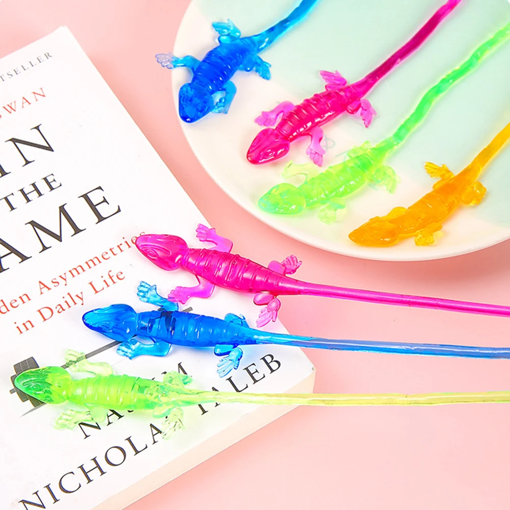 Stickys Wall Climbing Geckos Stress Relief Toy Safe For All Ages. Classroom Reward Fun