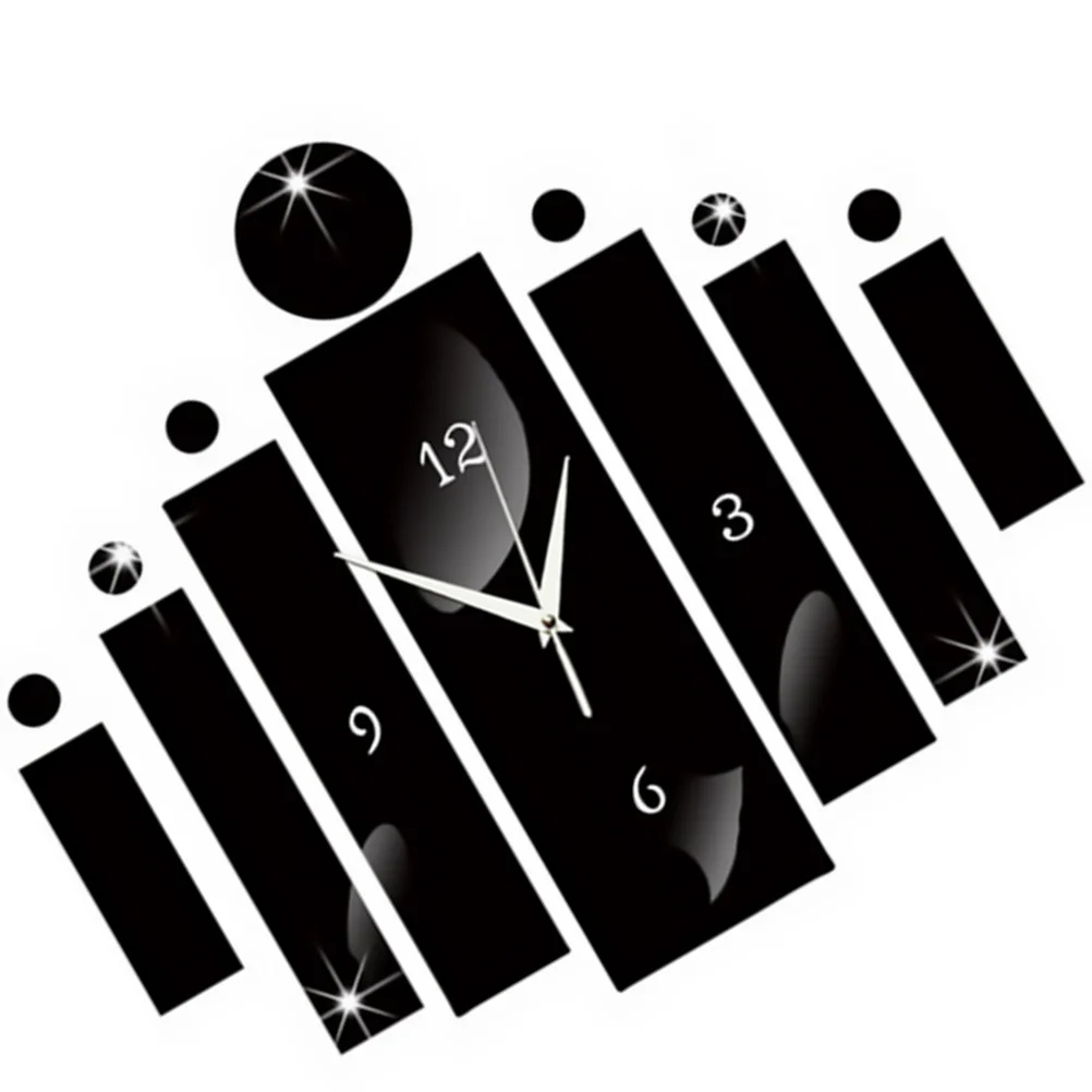 

1Set Silent Acrylic Hanging Wall Clock Modern Design for Living Room Bedroom Study Dining Room Home Decor Decorative Mirror