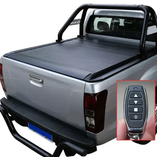 

the best Electrical pickup roller shutter cover for ranger raptor double cab easy installation retractable tub top cover