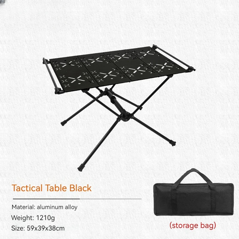 Imagem -04 - Mesa Dobrável de Liga de Alumínio Portátil Igt Mesa de Acampamento Outdoor Ultra Light Caminhadas e Equitação Mesa Tática