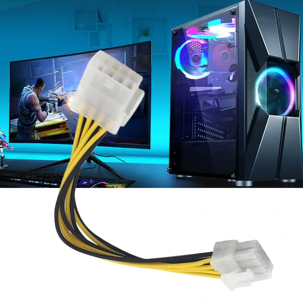 8 Pin Male To Female CPU Motherboard Power Supply Cable Extension Cord Connector Extend Cable Wire Power For Mining Machine