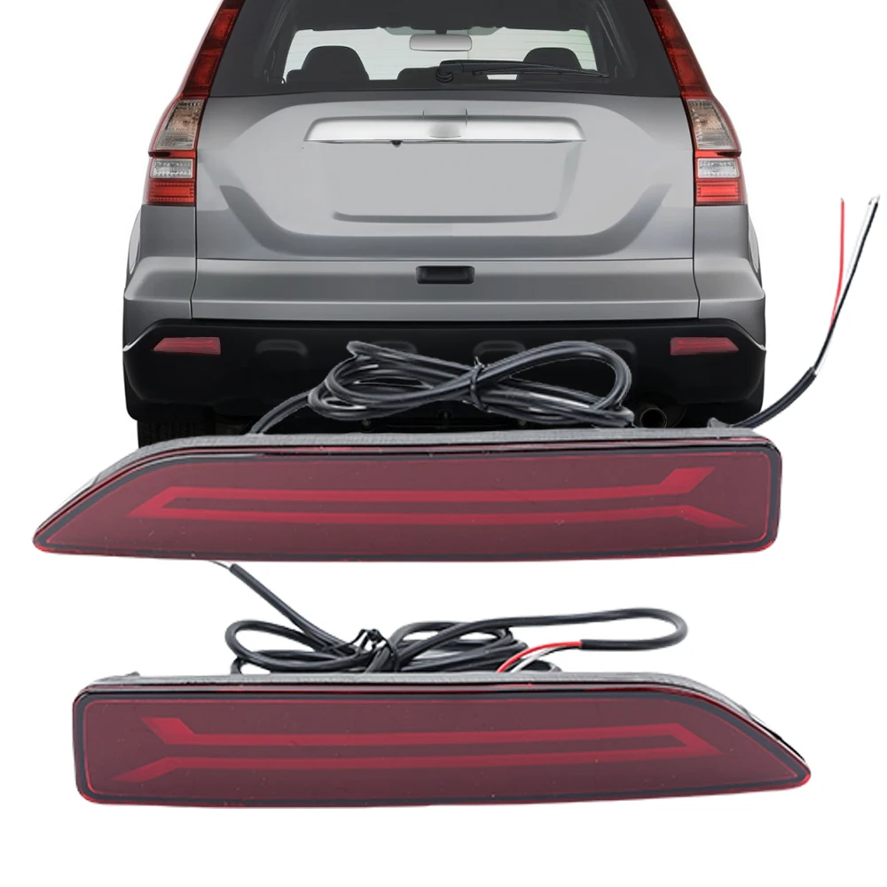

2X LED Rear Bumper Light For Honda CRV 2007 -2009 Rear Tail Brake Warning Stop Signal Reflector Fog Lamp Car Accessories