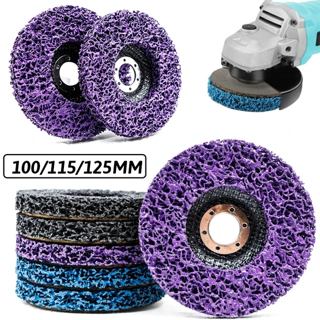 Nowa tarcza ścierna Poly Strip Disc Środek do usuwania rdzy z farby Czysta tarcza szlifierska 100/115/125 mm Szlifierka kątowa Coral Disc Tarcza polerska