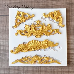 Flowers Lace Kitchen Accessories Silicone Molds For Baking Fondant Mould Cake Decorating Tools Chocolate Molds, Kitchen Gadget