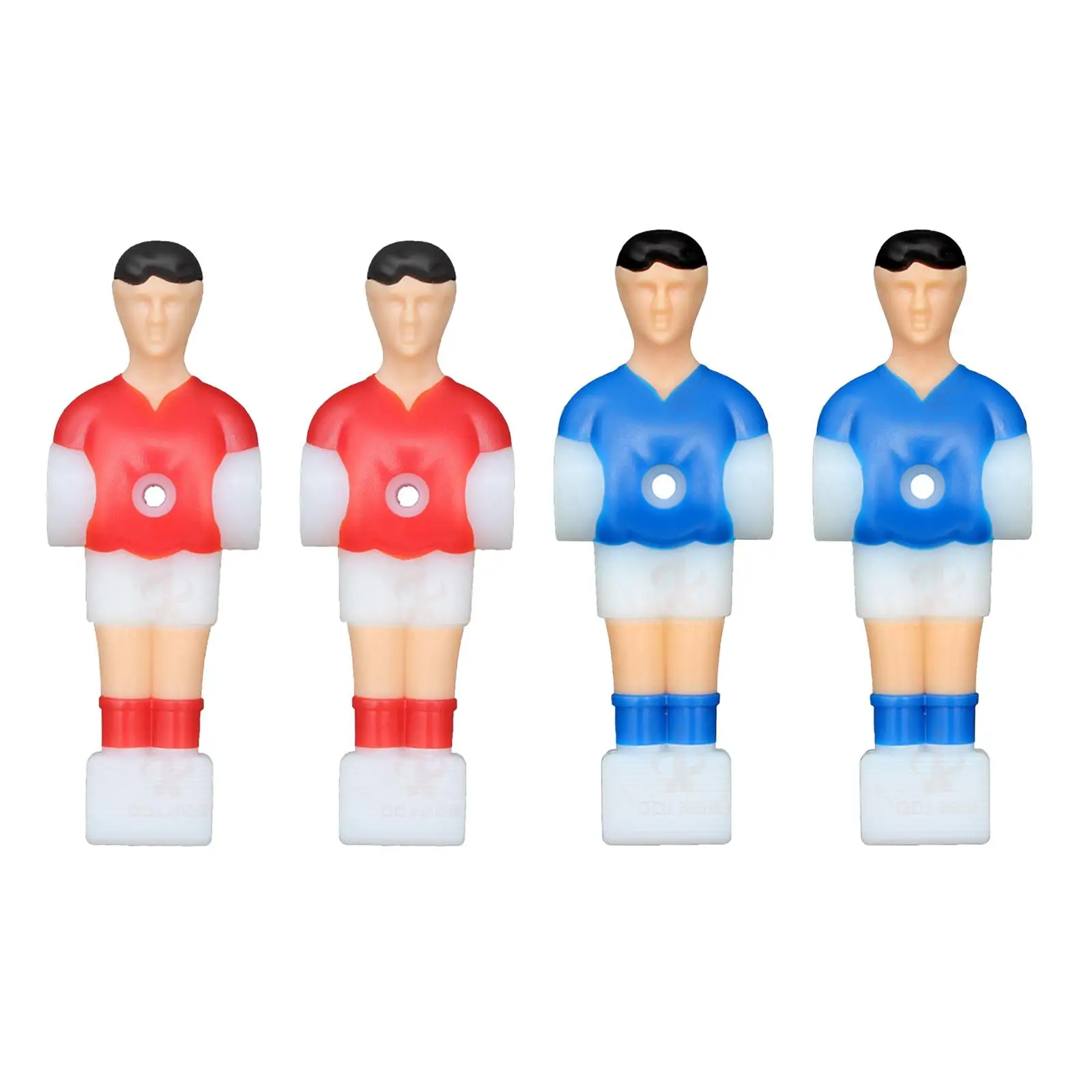 4x Foosball Men Replacement Set, Soccer Table Player Foosball Table Parts, Mini Football Players Figure Football Men for Home
