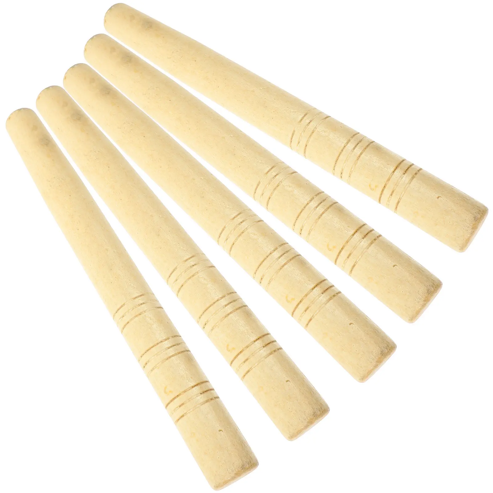 5Pcs Hardwood Handle Replacement for Shovels Hoes Sickles Woodworking Tools Long Service Life Not Easy to Break Shovel Handles