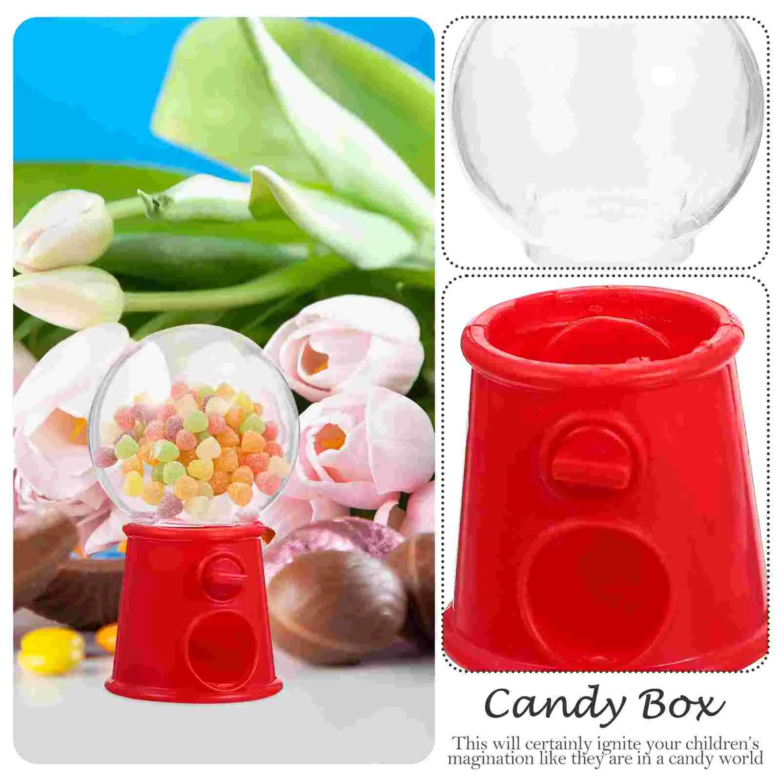 12 Pcs Favor Mini Machine Vintage Candy Exquisite Dispenser Capsules