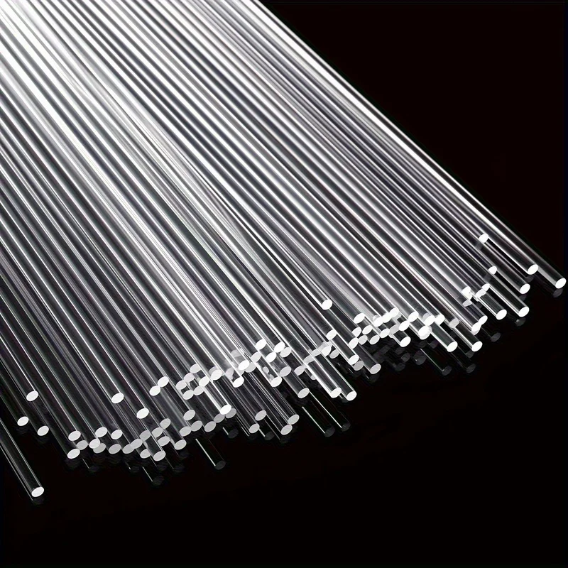 Transparent Acrylic Lollipop Sticks 4 Inch Smooth Rods for Cake Toppers Candy Stirring DIY Crafts Party Decor 20/100Pcs
