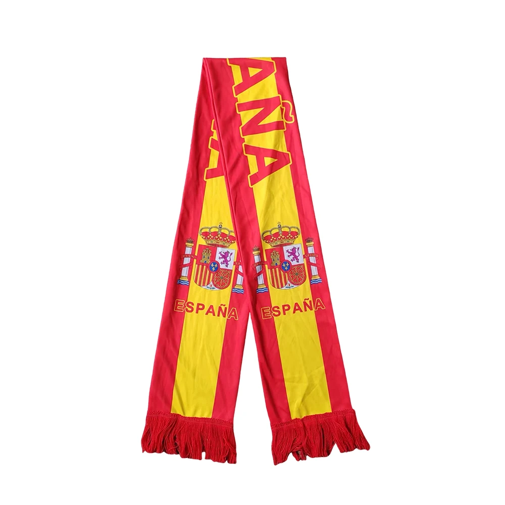 Flagnshow Free Size Flat knitting Spain Flag Scarf