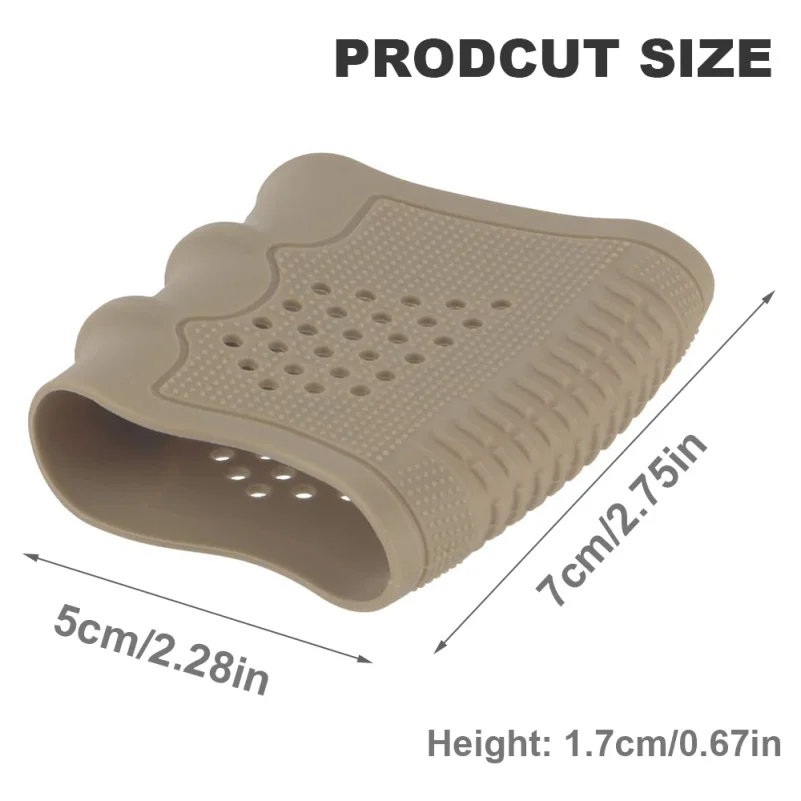 2Pcs Tactical Pistol Holster Rubber Grip Glove Sleeve Handgun Anti-Slip Protect Sleeve Cover for Glock 17 19 23 Airsoft Hunting - view 5