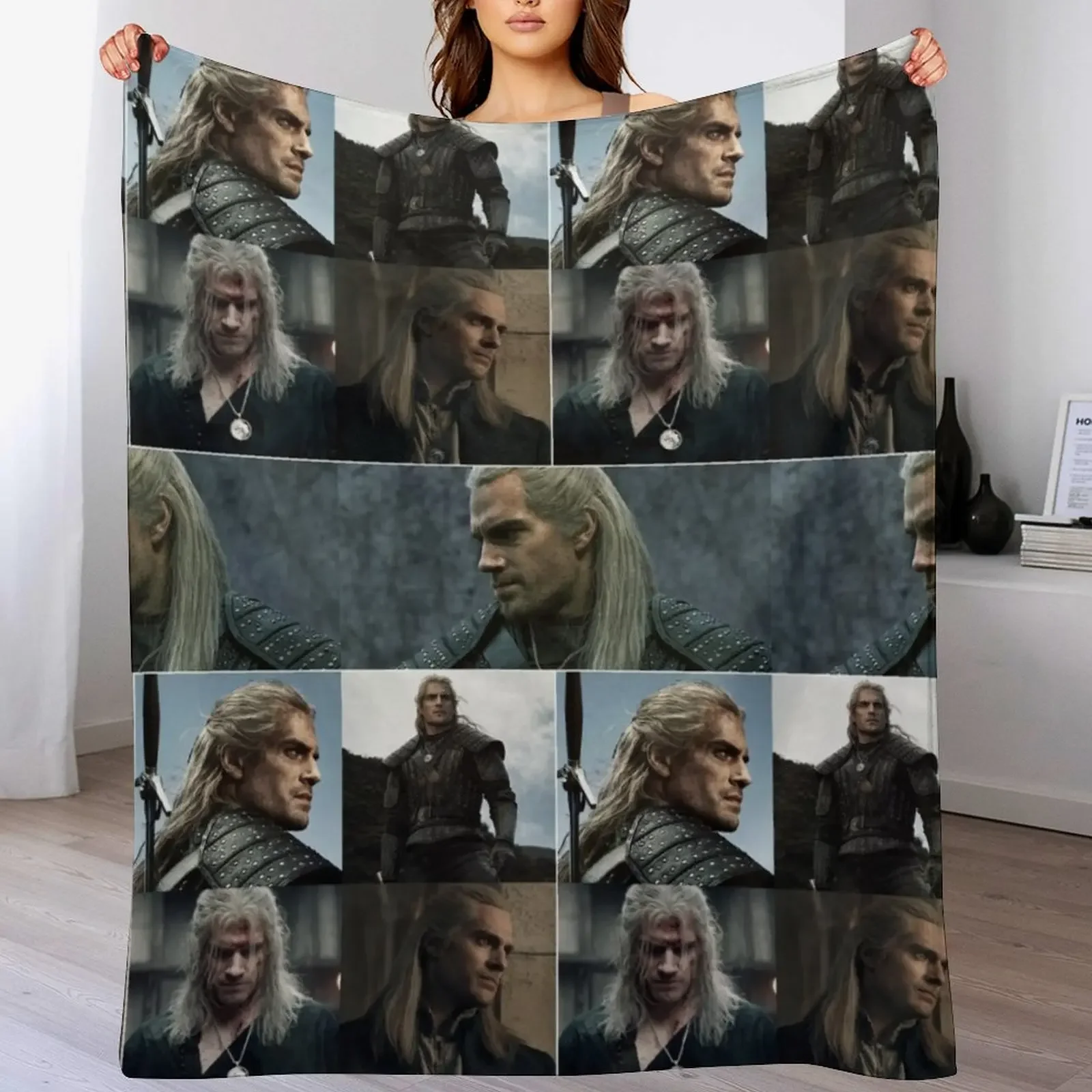 Henry Cavill British actor Novel Character Adaptation Photos Compilation Collage - 1 Throw Blanket For Sofa Thin Beach Blankets