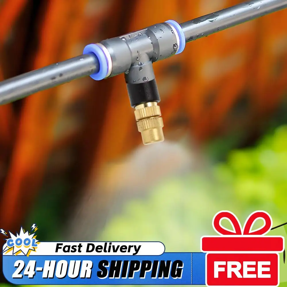 

50 шт. регулируемых латунных форсунок для распыления воды, насадки для садового шланга, оросительные головки, капельницы для ирригации, оборудование для сада и огорода