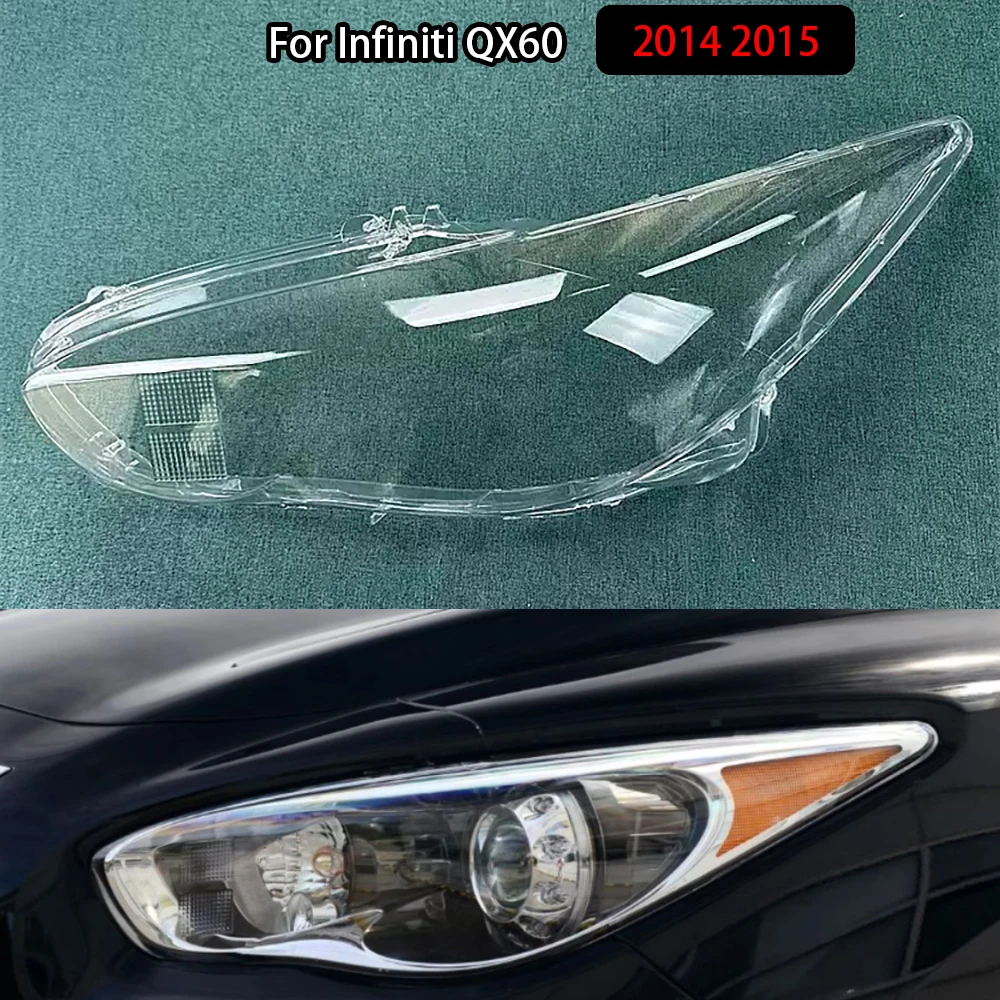 

For Infiniti QX60 2014 2015 Front Lamp Shade Headlight Mask Shell Transparent Cover Lens Replace The Original Lampshade