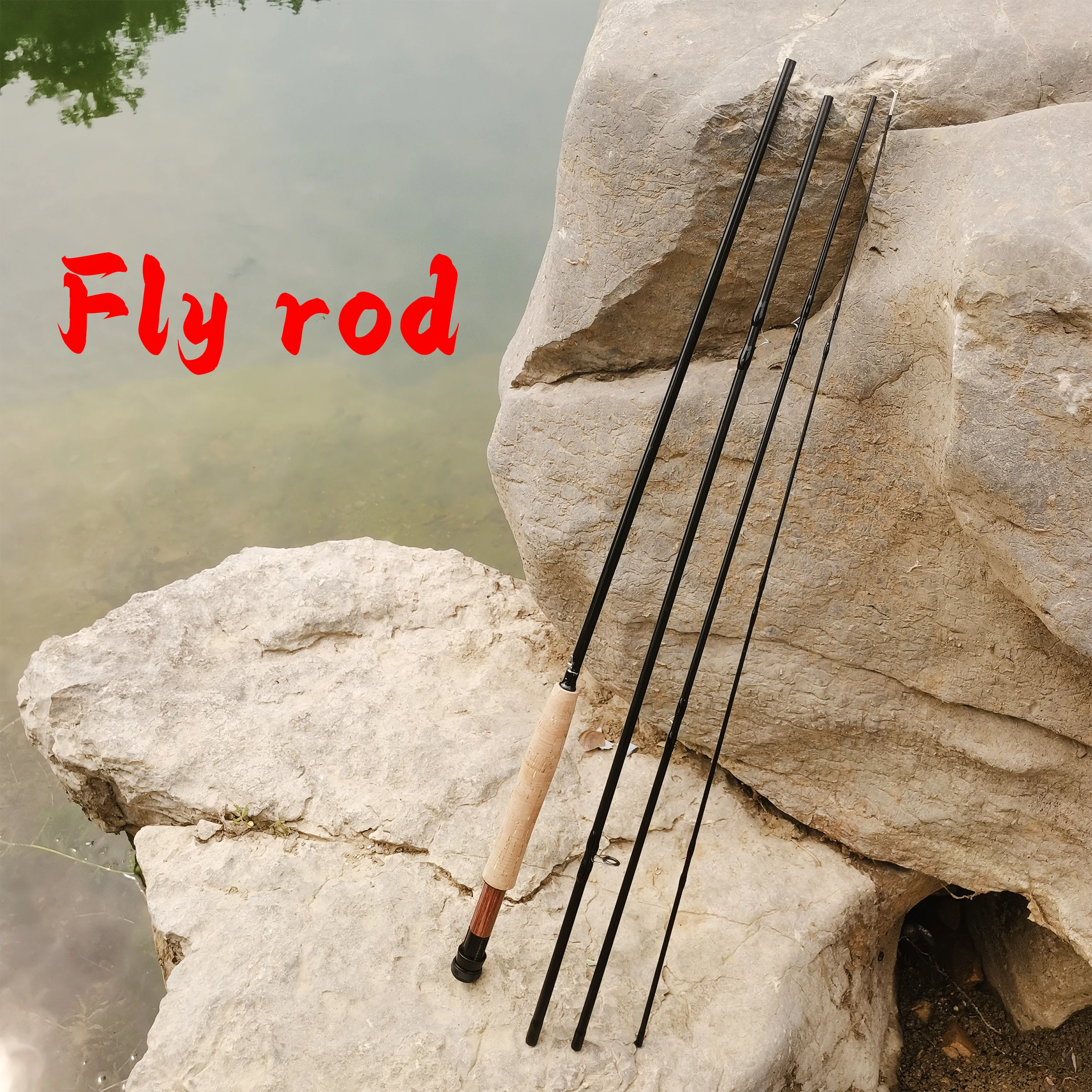 

Novice Carbon Fiber Fly Rod 2.7m 4-Section Joint Design Portable Fly Fishing Rod Black Appearance Cork Handle Black Alloy Metal Reel Strong and Durable Price优惠 Holiday Gift First Choice