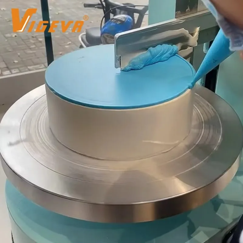 Cake Icing Machine Automatic Cream Coating Spreading Tool For Bakery Cake Decorating & Filling Cake Frosting Decorating Making