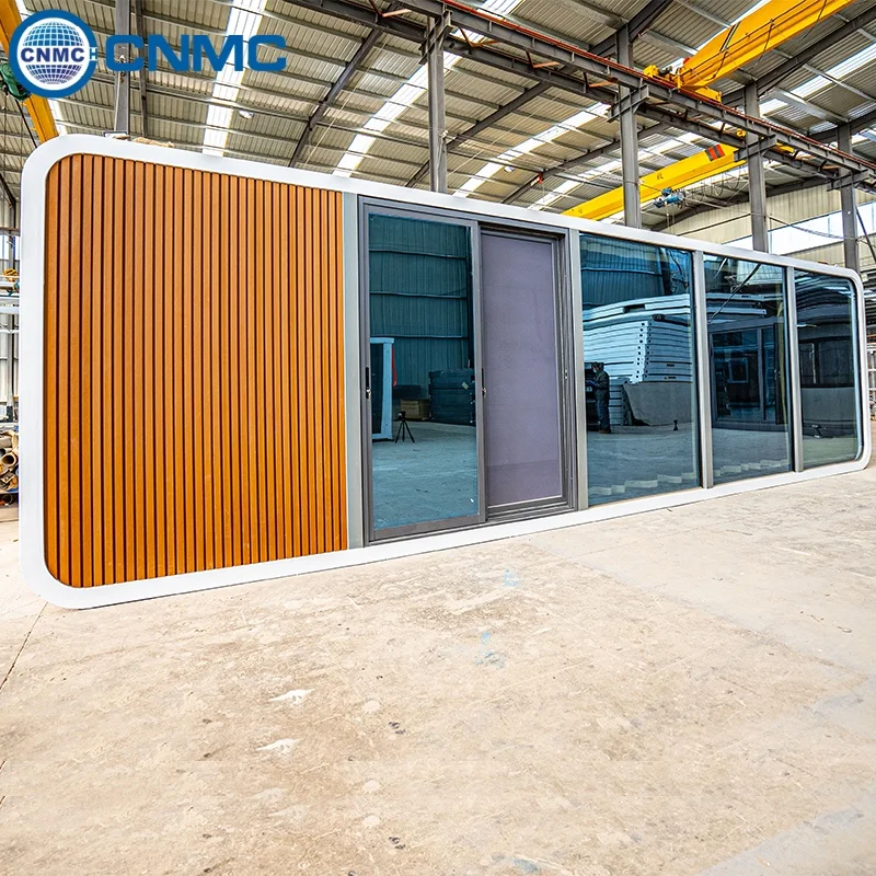 Apple Cabin Prefabricated Mobile House Custom Size Window Door Galvanized Steel Frame Portable Modular Home For Holiday Resort