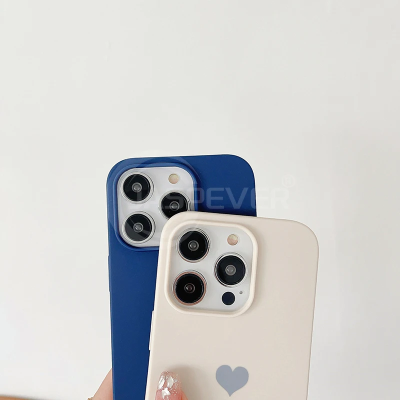 Etui Luxury Love Matte Silicone Soft Candy Color Case na iPhone 15 14 Plus 13 12 Mini 11 Pro Max SE 2022 2020 Ultra Thin Back Cover — zdjęcie 4