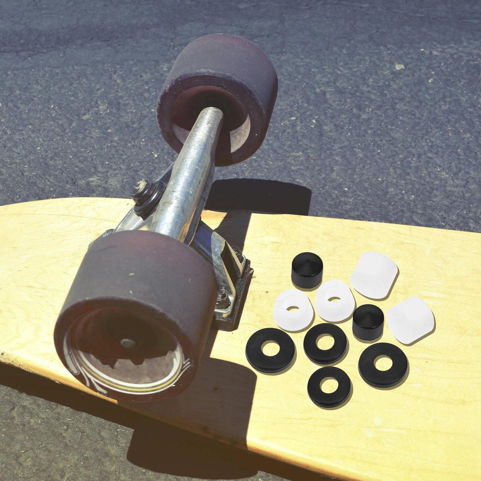 

1 комплект втулок амортизатора для скейтборда, профессиональная прокладка для демпфирования вибрации, стабильные противоударные накладки, оборудование для лонгбордов и грузовиков