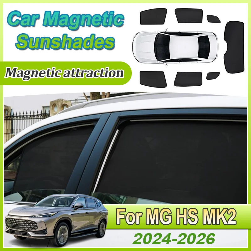 

Солнцезащитные шторки-сетки для лобового стекла для MG HS MK2 2025, Roewe D5X 2024-2026, автомобильные аксессуары