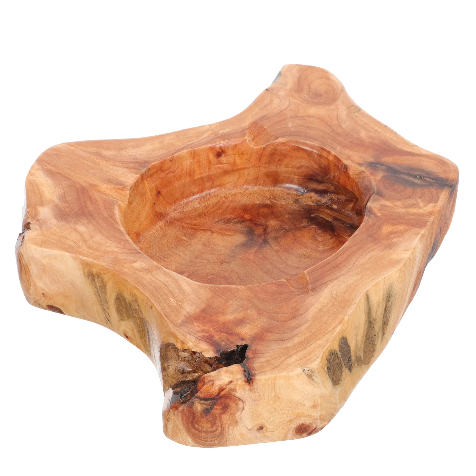 

Wooden Ashtray Decorative Cigarette Butt Holder Chinese Style Indoor Desktop Container