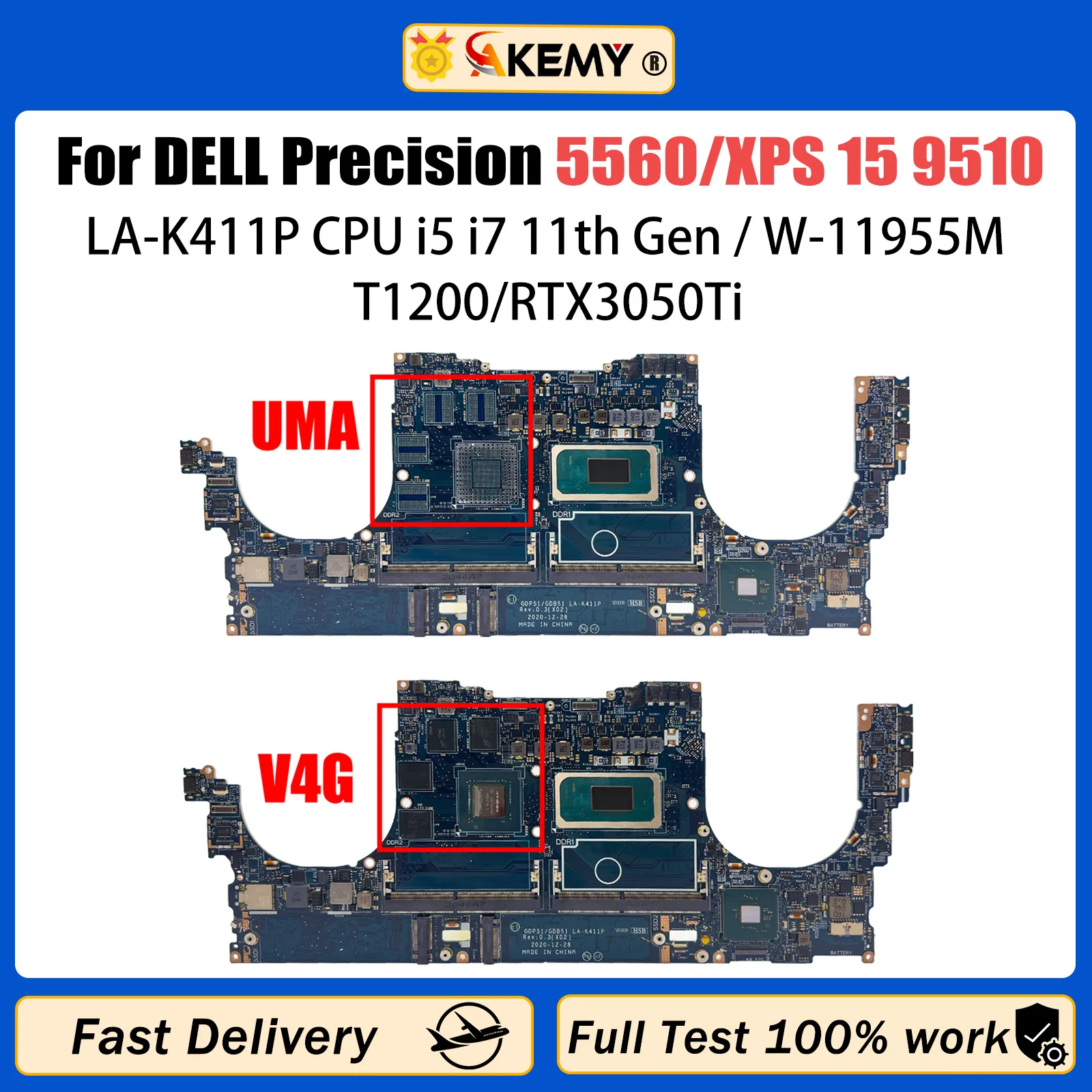 

Материнская плата для ноутбука Dell PRECISION 5560 CN 01V4T3 0NG7N9 с i5 i7