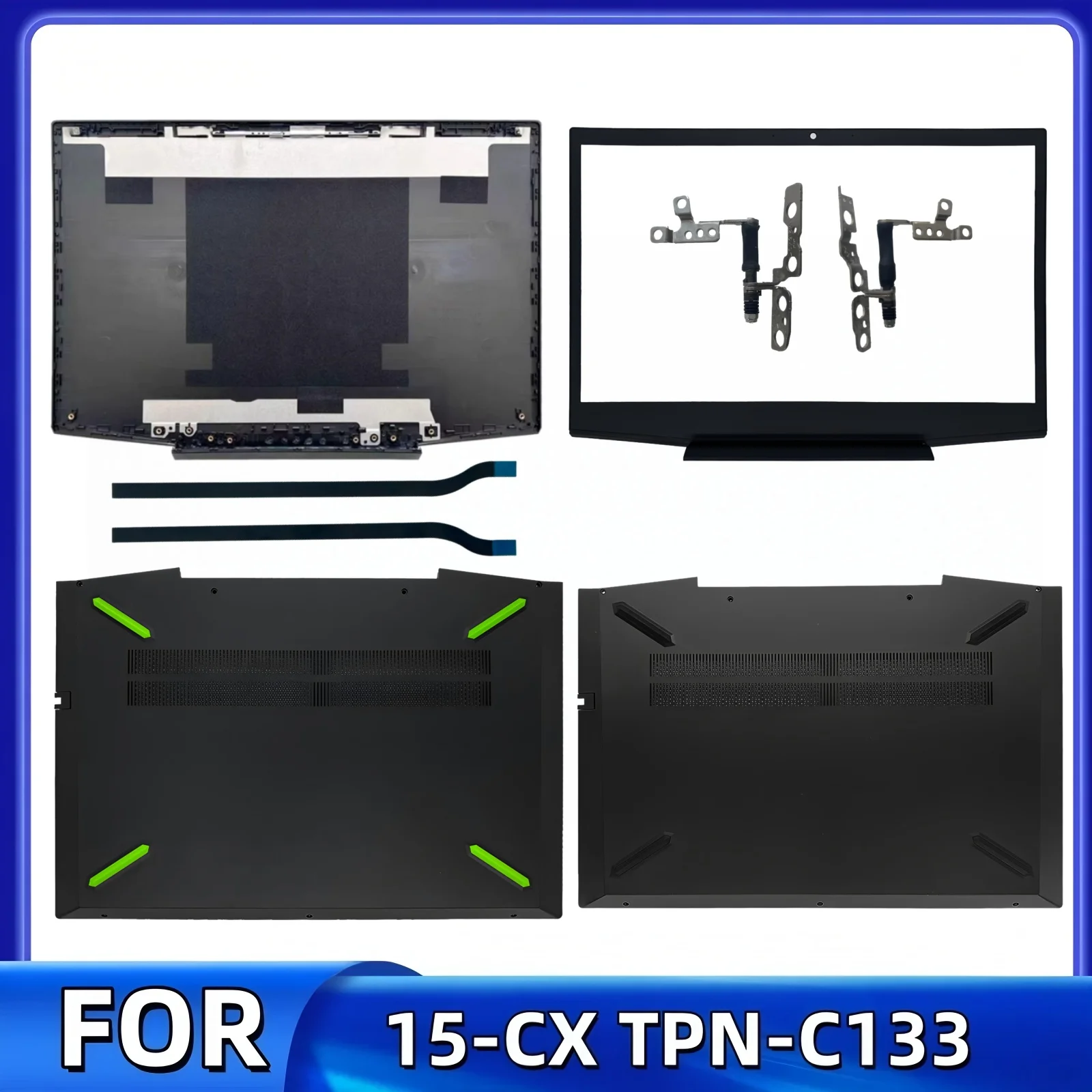 

New For HP Pavilion 15 15-CX TPN-C133 LCD Back Cover Top Case/Bezel cover/Bottom Cover/Hinge/ABD Shell